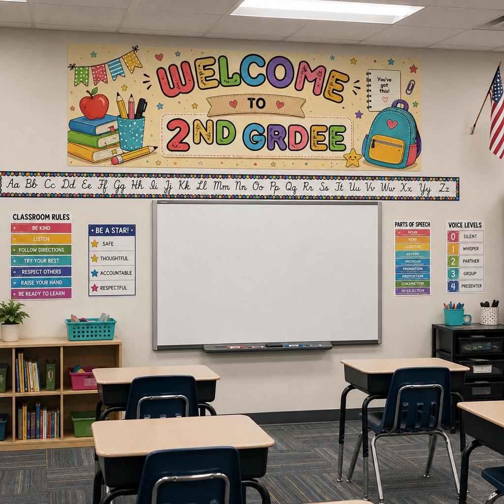 16 Back to School Classroom Decor Printable, Back to School Banners Bundle, First Day Teacher Door, Walgreens 2x6 Canva Editable Banners